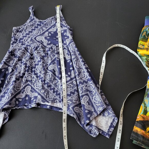 The Childrens Place Girls Paisley Sleeveless Dress Toddler 2T Boho Asymmetric - Picture 7 of 7